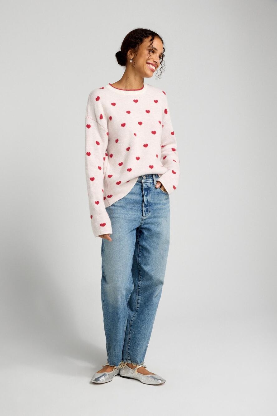 Splendid - Lolly Heart Sweater - Size Extra Small